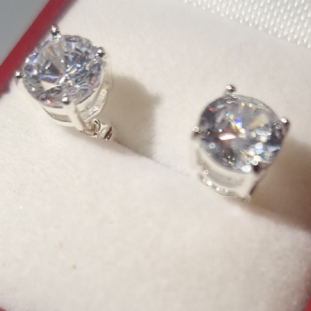 Elegant Silver Stud Earrings